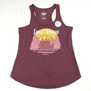 🔥3/$15 FAMILY FUN LAKE TAHOE CAMPING TANK TOP SIZE SMALL